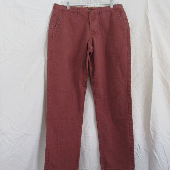 J. Crew Other - Mens J Crew Sutton Red Pants 34 in. Waist; 32 in. Length Pre-Owned